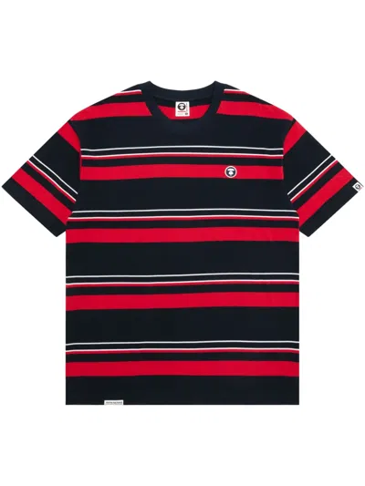 Aape By A Bathing Ape Striped T-shirt In Black