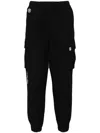 Aape By A Bathing Ape Logo-patch Cargo Track Pants In Black