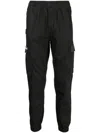 Aape By A Bathing Ape Tapered-leg Cargo Trousers In Schwarz