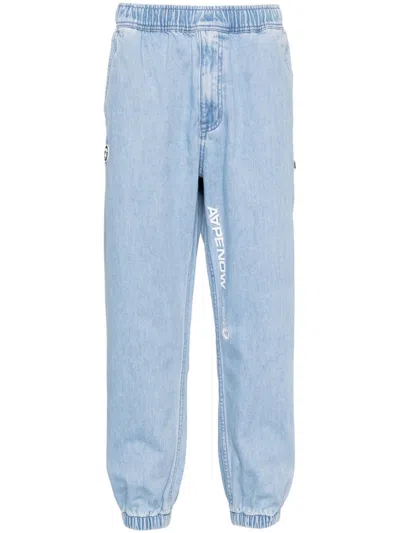 Aape By A Bathing Ape Tapered-leg Jeans In Blue