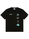 Aape By A Bathing Ape Text-print T-shirt In Black