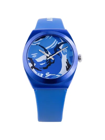 Aape By A Bathing Ape Xd1 Camo 34mm Watch In Blue
