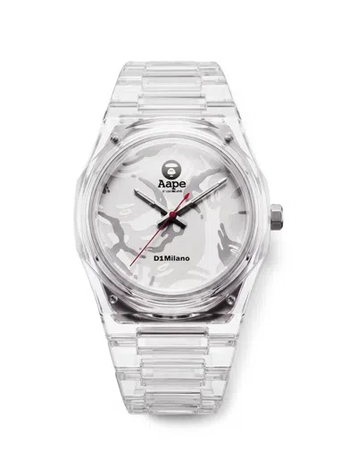 Aape By A Bathing Ape Xd1 Nylon 39mm Watch In White