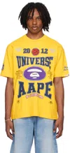 AAPE BY A BATHING APE YELLOW THEME T-SHIRT