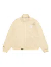 Aape By A Bathing Ape Zip Embroidered Jacket In Neutral