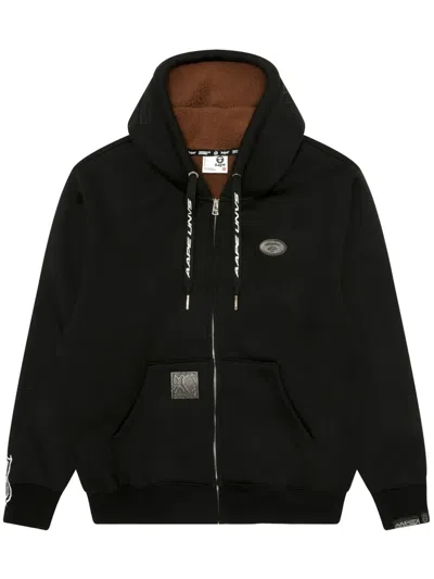 Aape By A Bathing Ape Zip-up Hoodie In Black