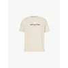 Aape Mens Beige Relaxed-fit Camouflage-print Cotton T-shirt