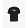 Aape Mens Black Relaxed-fit Camouflage-print Cotton T-shirt