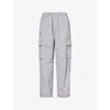 AAPE LOGO-APPLIQUÉ RELAXED-FIT WOVEN CARGO TROUSERS