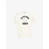 Aape Mens Now Union Graphic-print Cotton T-shirt Ivory Xl In Ivory