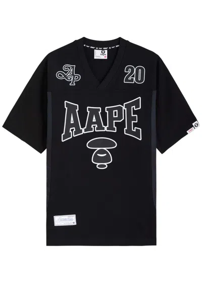 Aape Mesh Varsity Cotton T-shirt