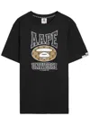 Aape Moonface Universe Printed Cotton T-shirt In Black