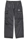 Aape Straight-leg Cotton Cargo Trousers In Black