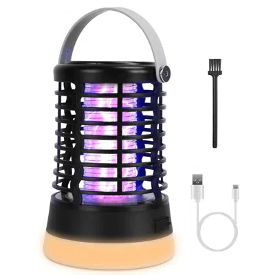 Aapo 4 In 1 Bug Zapper Light Rechargeable Mosquito Zapper For Indoor Outdoor Waterproof Mosquito Killer L In Black