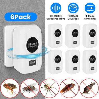 Aapo 6 Pack 32-120khz Ultrasonic Insect Repellent Indoor Plug In Bug Repellent Mosquito Roaches Mice Cont In Multi