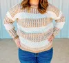 Aapparella Jacee Sweater In Tan/cream