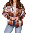 Aapparella Plaid Shacket In Brown In Brown