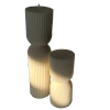 AARAM LUXE AARAM LUXE STRIPED COLUMN CANDLE