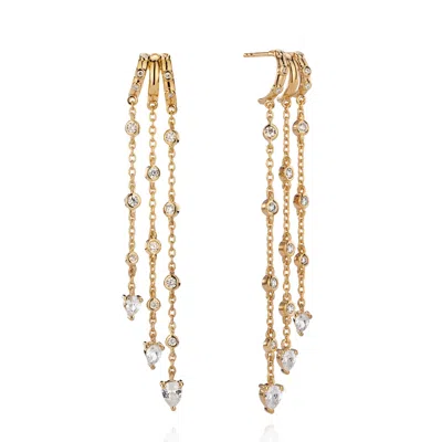 Aaria London Women's Alta Illusion Earrings - Gold