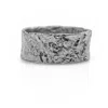 Aaria London Women's Athena Hammered B& Ring - Silver In Silver