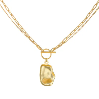 Aaria London Women's Chelsea Double Chain Necklace- Gold