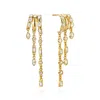 Aaria London Women's Gold Kalani Stacked Triple Hoop Illusion Earrings In Gold
