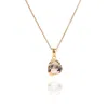 Aaria London Women's Gold Sahara Smokey Quartz Necklace In Gold