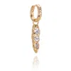 Aaria London Women's Iris Molten Spike Earring Charm - Gold