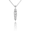 Aaria London Women's Iris Molten Spike Necklace - Silver