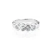 Aaria London Women's Juno Molten Hammered Topaz Ring - Silver