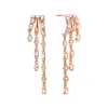 Aaria London Women's Kalani Stacked Triple Hoop Illusion Earrings Rose Gold In Gold