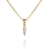 Aaria London Women's Maya Spike Necklace- Gold