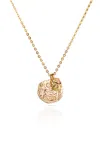 Aaria London Women's Snake Coin Necklace - Gold