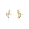 Aaria London Women's Tilcara Studs - Gold In Gold