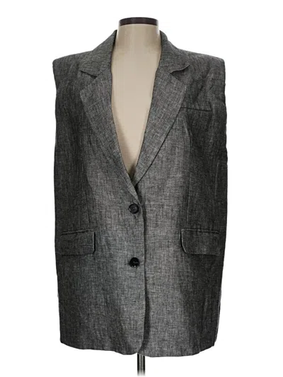Pre-owned Aaron & Amber Blazer Jacket In Gray