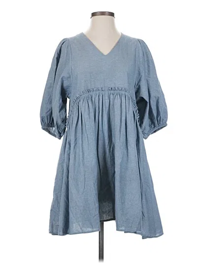 Pre-owned Aaron & Amber Casual Dress In Blue