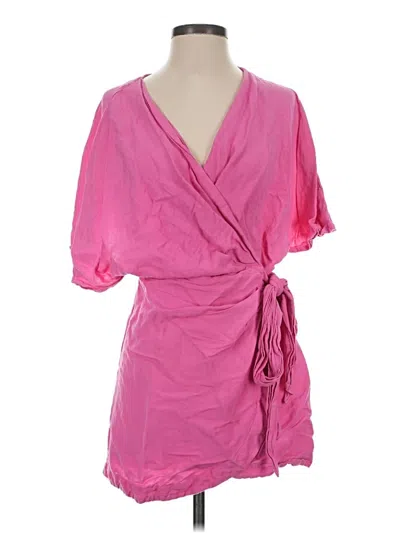 Pre-owned Aaron & Amber Casual Dress In Pink