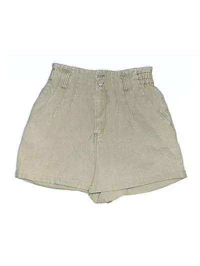 Pre-owned Aaron & Amber Khaki Shorts In Green