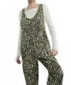 Aaron & Amber Leopard Print Jumpsuit In Multi