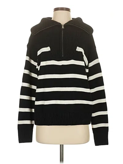 Pre-owned Aaron & Amber Pullover Sweater In Black