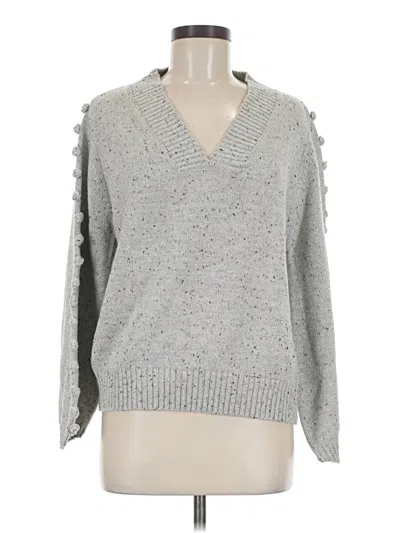 Pre-owned Aaron & Amber Pullover Sweater In Gray