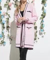 Aaron & Amber Rose Cardigan In Pink In Pink