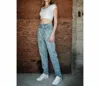 Aaron & Amber Straight Leg Jean In Med Wash In Multi