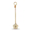 Aaron Basha 18k Rose Gold Diamond And Enamel White Flower Charm Pendant Ab06-111424 In Gold
