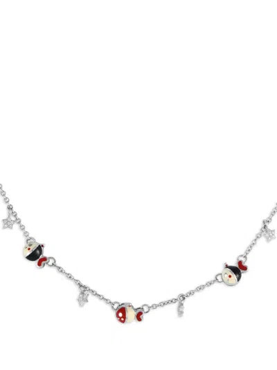 Pre-owned Aaron Basha 18k White Gold Diamond Necklace