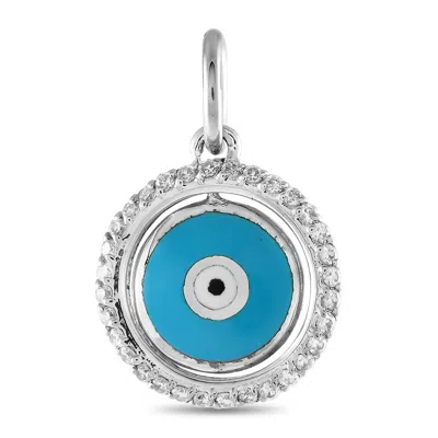 Aaron Basha 18k White Gold Evil Eye Charm Ab27-111124