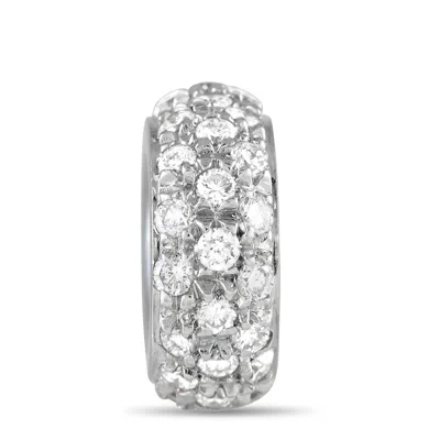 Aaron Basha 18k White Gold Full Diamond Spacer Charm Ab17-111524