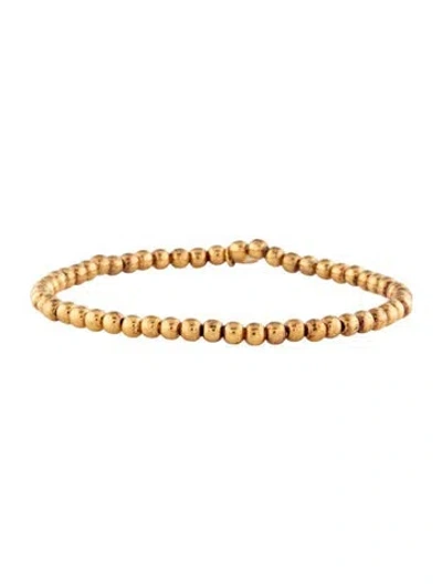 Pre-owned Aaron Basha Beaded Bracelet, 6" In Multicolor