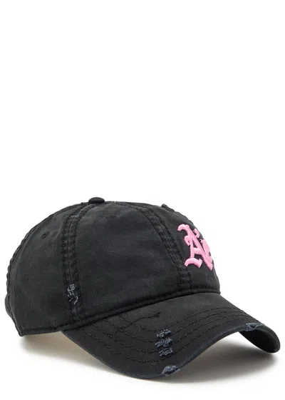 Aaron Esh After Party Distressed Cotton Cap In Black
