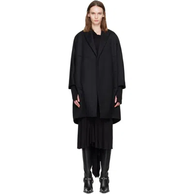Aaron Esh Black Cocoon Coat
